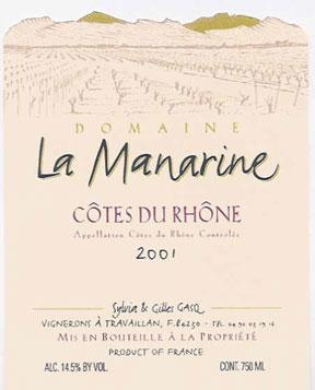 Domaine La Manarine - Cotes du Rhone NV (750ml) (750ml)